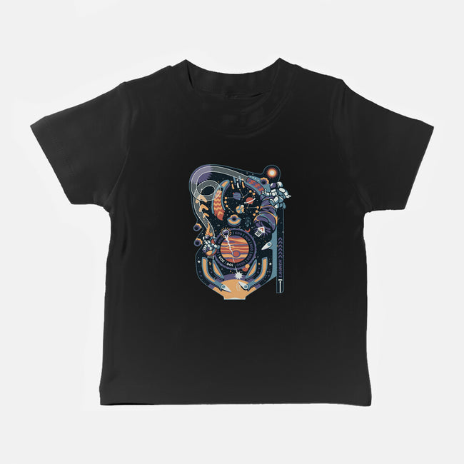 Pinball Space Machine-Baby-Basic-Tee-tobefonseca