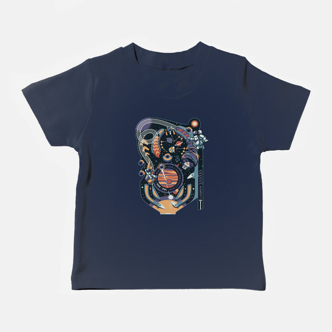 Pinball Space Machine-Baby-Basic-Tee-tobefonseca