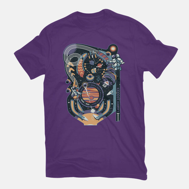 Pinball Space Machine-Womens-Fitted-Tee-tobefonseca