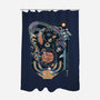 Pinball Space Machine-None-Polyester-Shower Curtain-tobefonseca