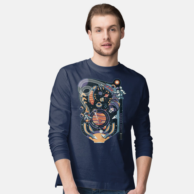 Pinball Space Machine-Mens-Long Sleeved-Tee-tobefonseca