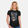 Pinball Space Machine-Womens-Fitted-Tee-tobefonseca