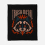 Trash Metal Raccoon-None-Fleece-Blanket-Thiago Correa