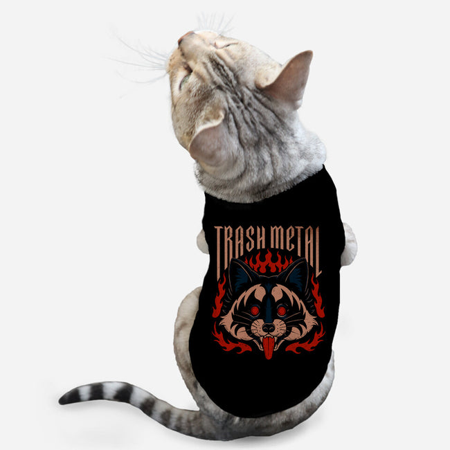 Trash Metal Raccoon-Cat-Basic-Pet Tank-Thiago Correa