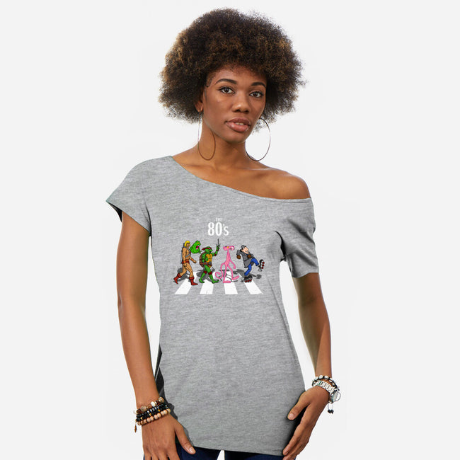 The 80s-Womens-Off Shoulder-Tee-drbutler