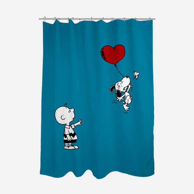 Balloon Beagle-None-Polyester-Shower Curtain-drbutler