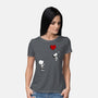 Balloon Beagle-Womens-Basic-Tee-drbutler