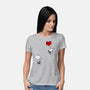 Balloon Beagle-Womens-Basic-Tee-drbutler