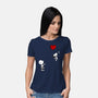 Balloon Beagle-Womens-Basic-Tee-drbutler