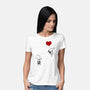 Balloon Beagle-Womens-Basic-Tee-drbutler