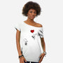 Balloon Beagle-Womens-Off Shoulder-Tee-drbutler