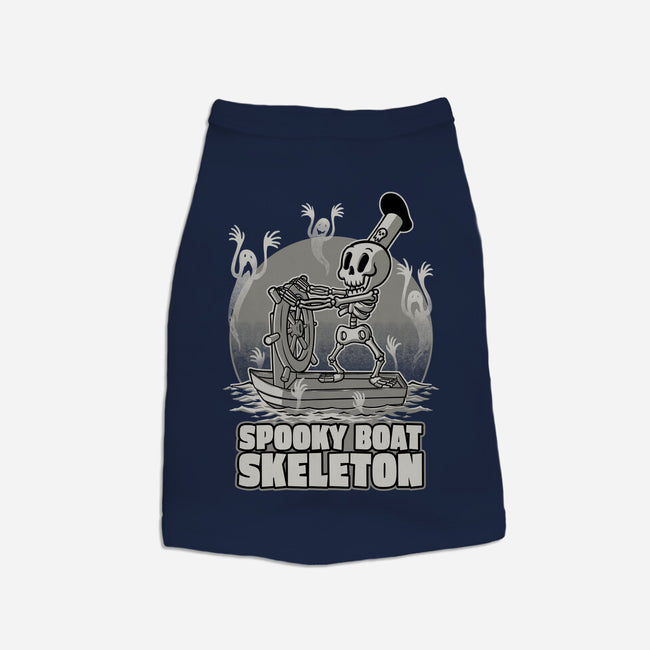 Spooky Boat Skeleton-Cat-Basic-Pet Tank-Studio Mootant