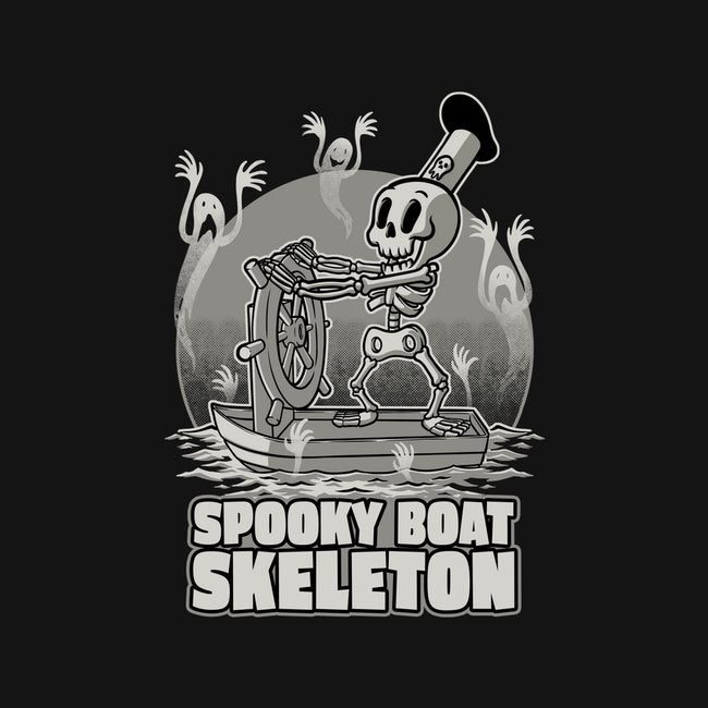 Spooky Boat Skeleton-Mens-Heavyweight-Tee-Studio Mootant