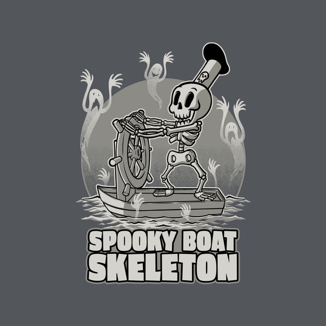 Spooky Boat Skeleton-Mens-Heavyweight-Tee-Studio Mootant