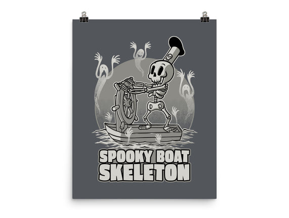 Spooky Boat Skeleton