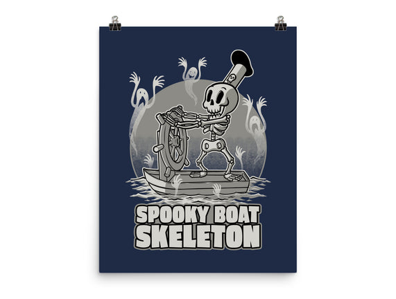 Spooky Boat Skeleton