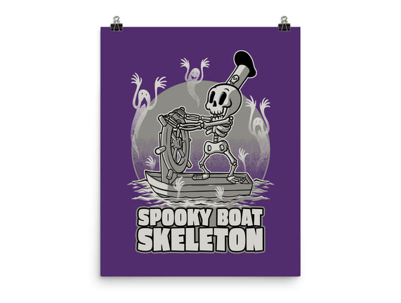 Spooky Boat Skeleton