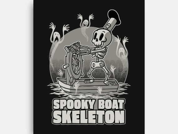 Spooky Boat Skeleton