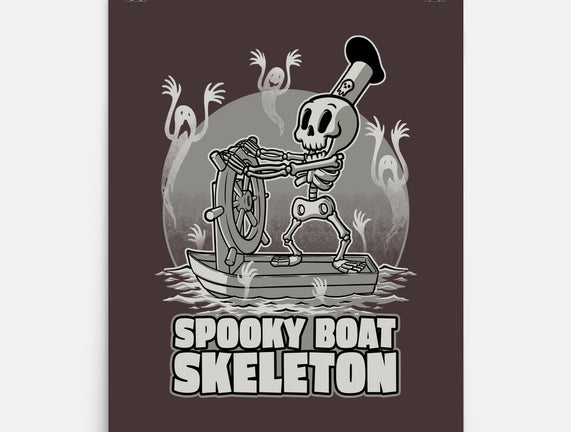 Spooky Boat Skeleton