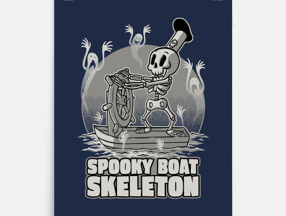 Spooky Boat Skeleton