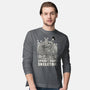 Spooky Boat Skeleton-Mens-Long Sleeved-Tee-Studio Mootant