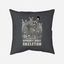 Spooky Boat Skeleton-None-Removable Cover w Insert-Throw Pillow-Studio Mootant