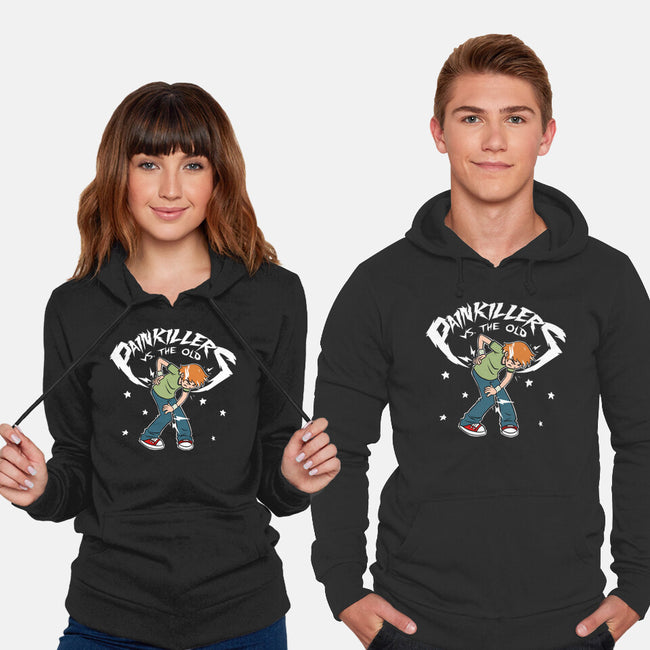 Painkillers Vs The Old-Unisex-Pullover-Sweatshirt-Studio Mootant