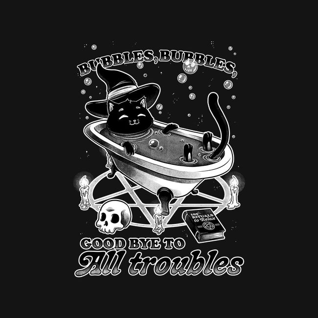 Bubble Bath Cat Witch-Unisex-Baseball-Tee-Studio Mootant