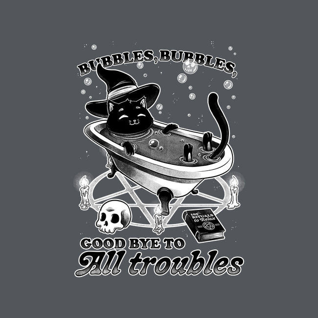 Bubble Bath Cat Witch-Womens-Fitted-Tee-Studio Mootant