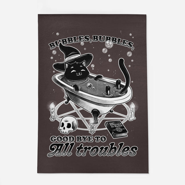 Bubble Bath Cat Witch-None-Indoor-Rug-Studio Mootant