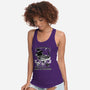 Bubble Bath Cat Witch-Womens-Racerback-Tank-Studio Mootant