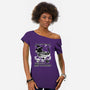 Bubble Bath Cat Witch-Womens-Off Shoulder-Tee-Studio Mootant