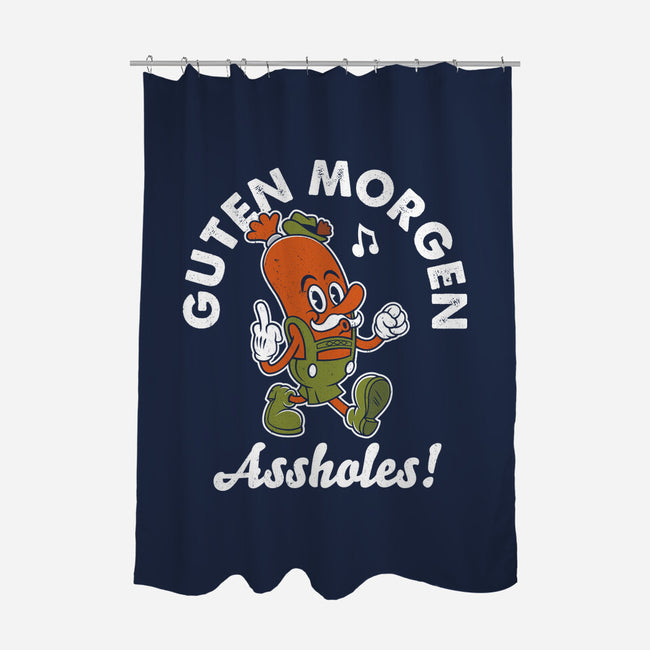 Guten Morgen-None-Polyester-Shower Curtain-Nemons