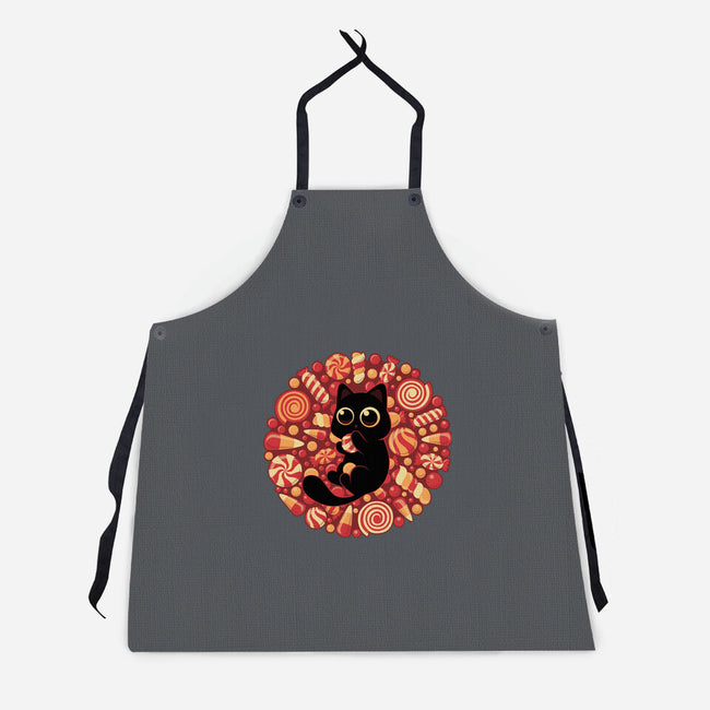 Kitty Candyland-Unisex-Kitchen-Apron-erion_designs