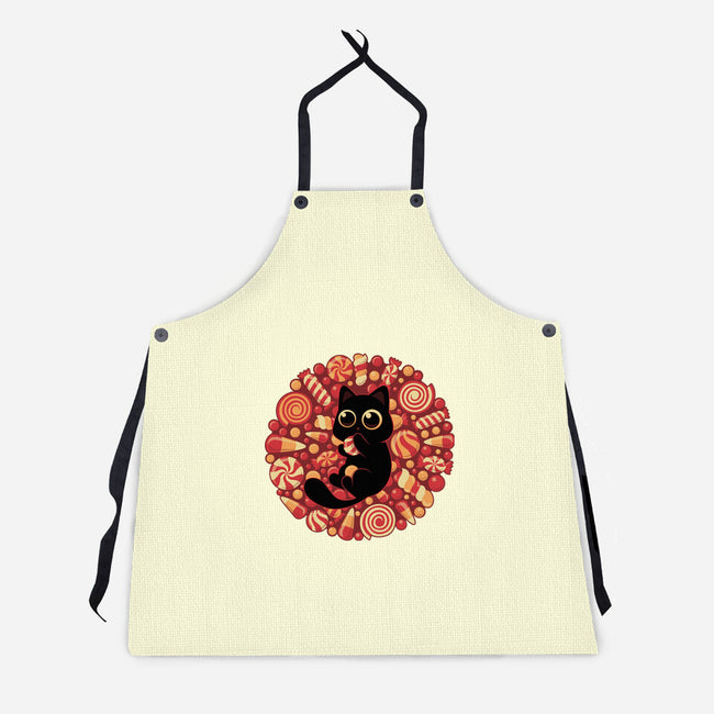 Kitty Candyland-Unisex-Kitchen-Apron-erion_designs