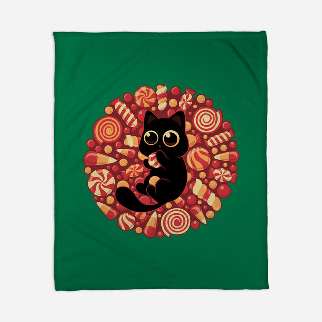 Kitty Candyland-None-Fleece-Blanket-erion_designs