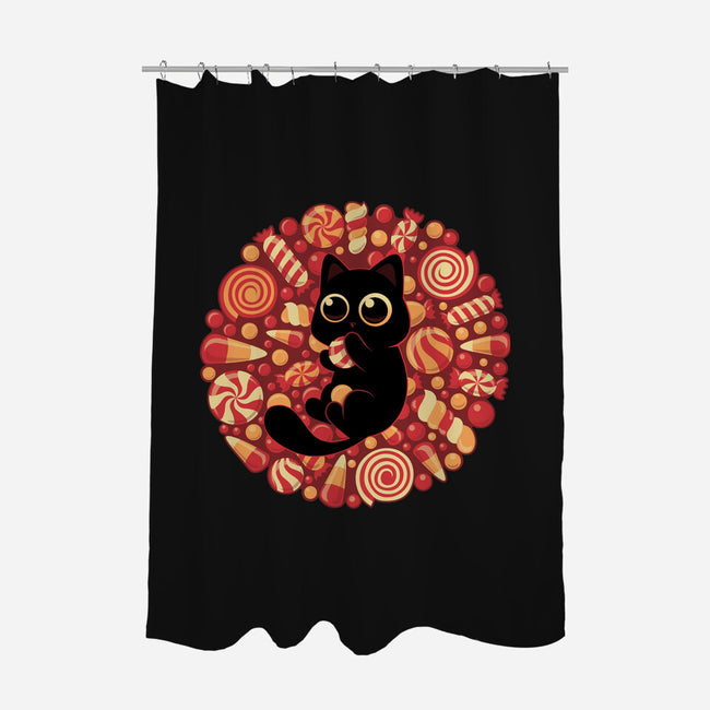 Kitty Candyland-None-Polyester-Shower Curtain-erion_designs