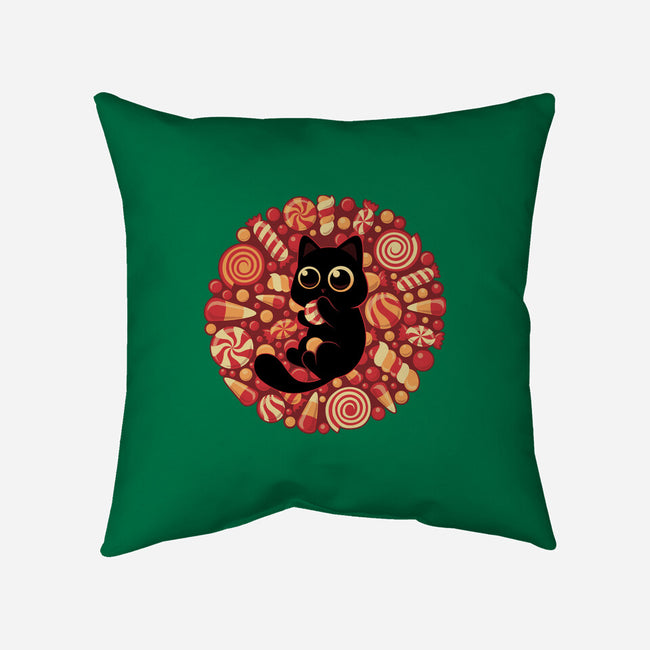 Kitty Candyland-None-Removable Cover-Throw Pillow-erion_designs