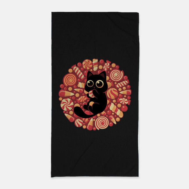 Kitty Candyland-None-Beach-Towel-erion_designs