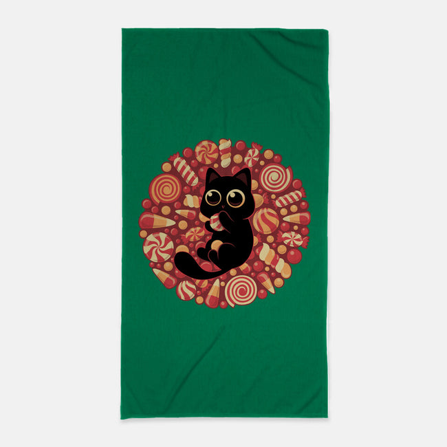 Kitty Candyland-None-Beach-Towel-erion_designs