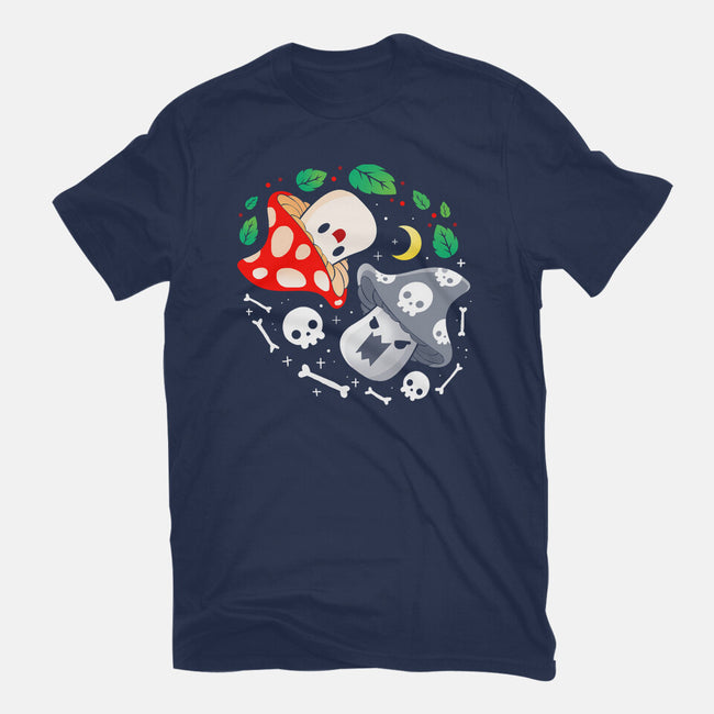 Dead Alive Mushrooms-Womens-Fitted-Tee-Vallina84