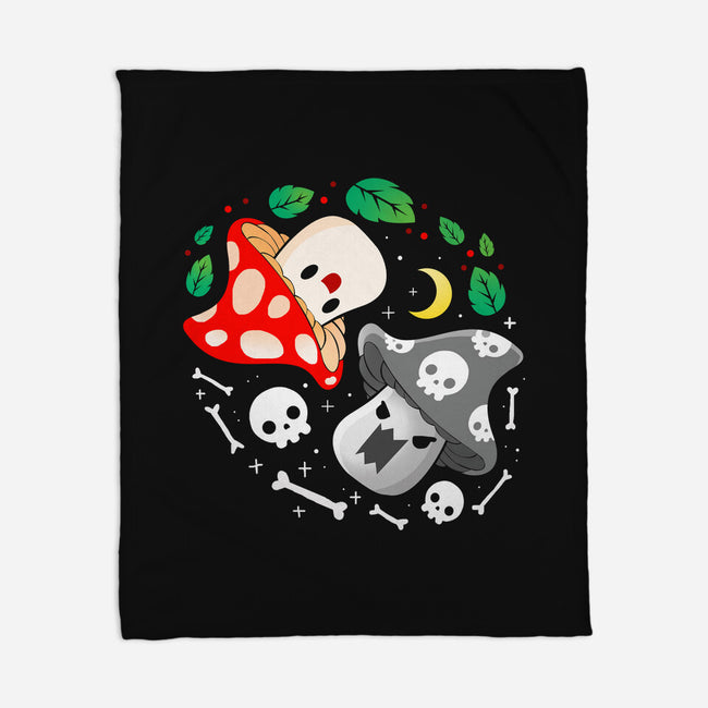 Dead Alive Mushrooms-None-Fleece-Blanket-Vallina84