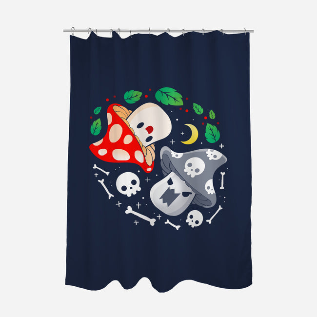 Dead Alive Mushrooms-None-Polyester-Shower Curtain-Vallina84