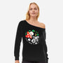 Dead Alive Mushrooms-Womens-Off Shoulder-Sweatshirt-Vallina84