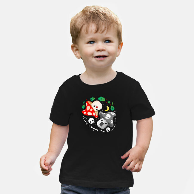 Dead Alive Mushrooms-Baby-Basic-Tee-Vallina84