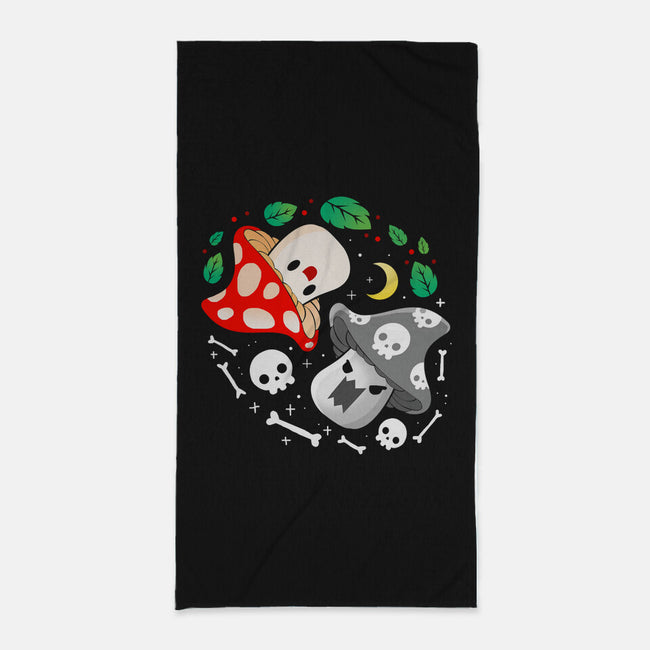 Dead Alive Mushrooms-None-Beach-Towel-Vallina84