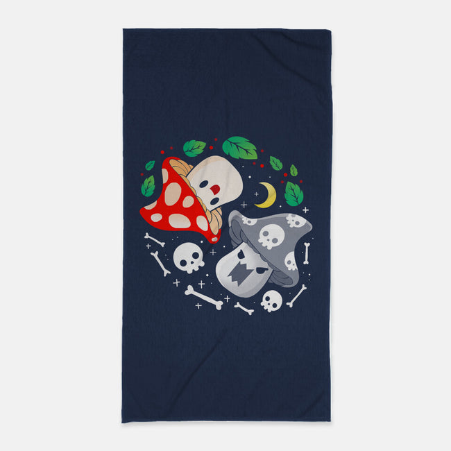 Dead Alive Mushrooms-None-Beach-Towel-Vallina84