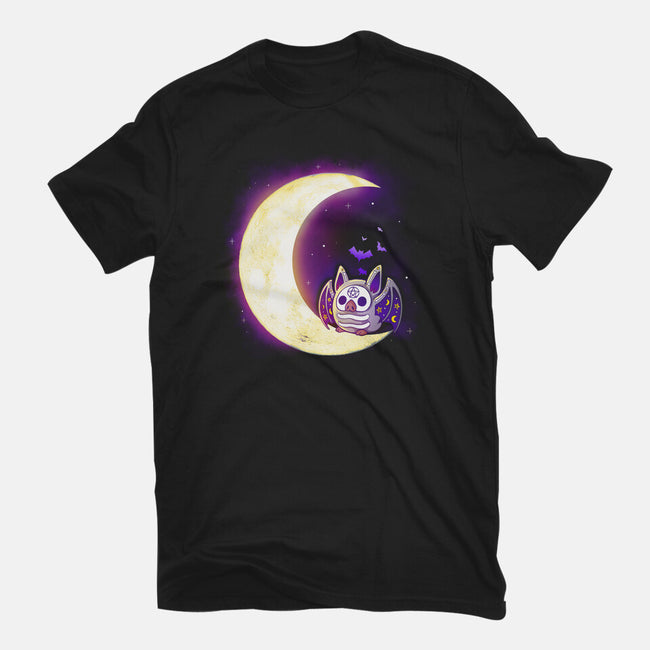 Bat Sweet Moon-Unisex-Basic-Tee-Vallina84