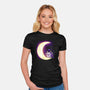 Bat Sweet Moon-Womens-Fitted-Tee-Vallina84