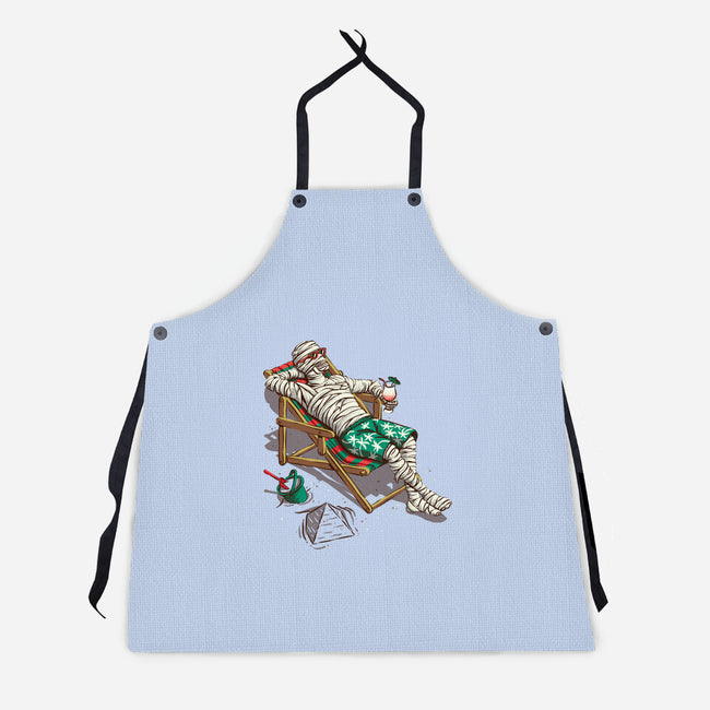 Mummy On Vacation-Unisex-Kitchen-Apron-Ramos